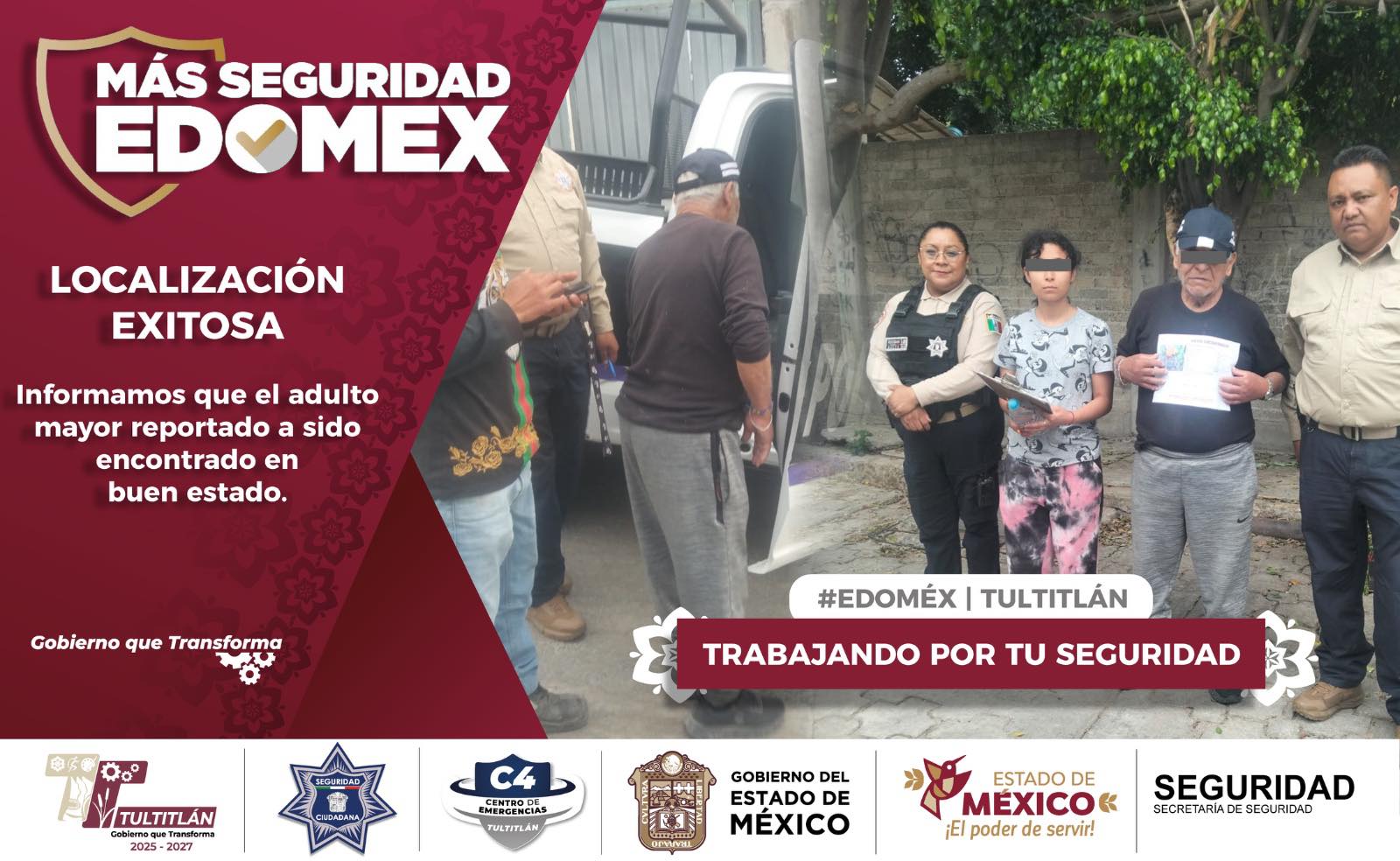 LOCALIZACIÓN EXITOSA ADULTO MAYOR